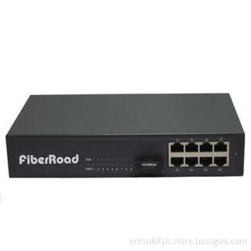 1 Port FX 8 Port TP Fiber Optic Switches Support Transmissi